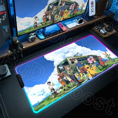 RGB Digimon Mouse Pad LED Desk Mat