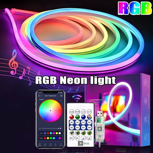 USB Waterproof 5V RGB Neon Strip Light