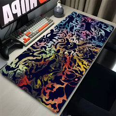 P-Pokemon Mouse Pad E-Eevee Evolutions Gamer Desk Mat