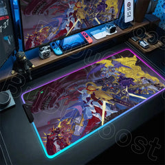 RGB Digimon Mouse Pad LED Desk Mat