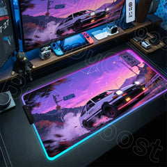 E-Sports Initial D AE86 Mousepad RGB Gamer Desk Mat