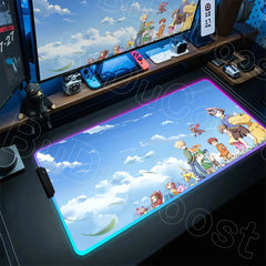 RGB Digimon Mouse Pad LED Desk Mat