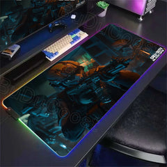 Call of D-Duty Black Ops 6 Black Ops 7  RGB LED Light Non-Slip E-sports Desk Mat
