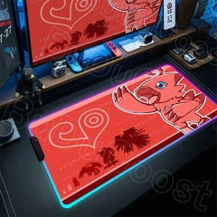 RGB Digimon Mouse Pad LED Desk Mat