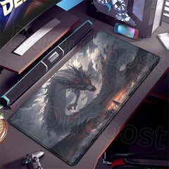 Dragon and Swordsman Gaming Desk Mat