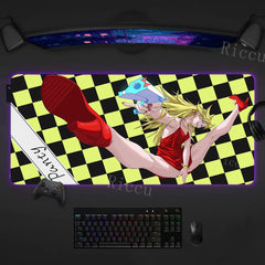 RGB  Sexy Anime Girl Waifu Cute Desk Mouse Pad Kawaii Gaming LED Desk Mat