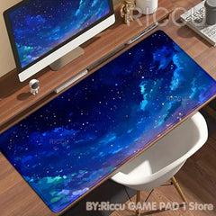 Japan Colorful night sky Mouse pad Desk Mat