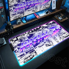 E-Sports Initial D AE86 Mousepad RGB Gamer Desk Mat