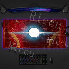 Iron Man RGB Mouse Pad Gaming LED Desk Mat