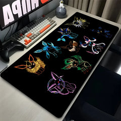 P-Pokemon Mouse Pad E-Eevee Evolutions Gamer Desk Mat