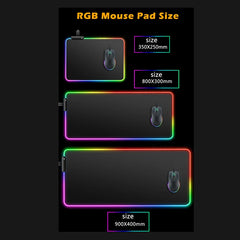 RGB Stitch Luminous Mouse Pad PC Kawaii Anime