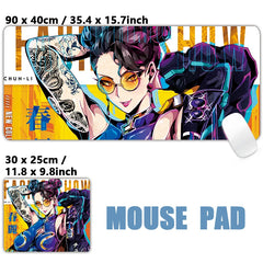 Sexy Anime Girls Succubus Albedo Ahegao Mousepad Desk Mat
