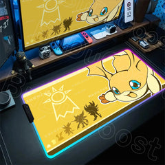 RGB Digimon Mouse Pad LED Desk Mat