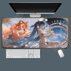 Anime Desk Mat Wuthering Waves Luno Qiuyuan Mousepad