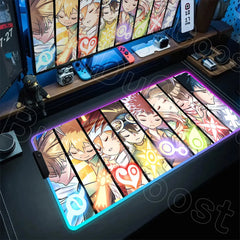 RGB Digimon Mouse Pad LED Desk Mat
