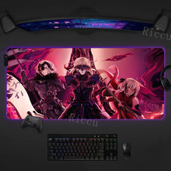 RGB Anime Fate Saber MousePad E-Sports LED Desk Mat