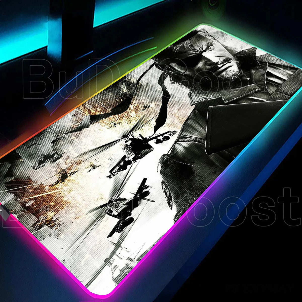Metal Gear Solid RGB Mouse Pad LED Desk Mat