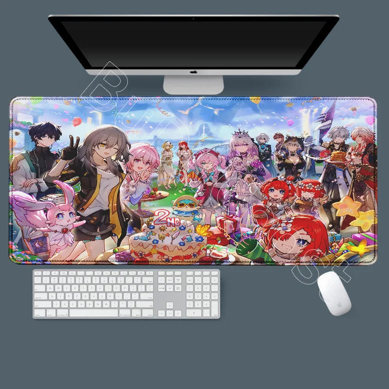 Honkai Star Rail Cyrene Castorice Lock Edge Mousepad Chrysos Heir Desk Mat