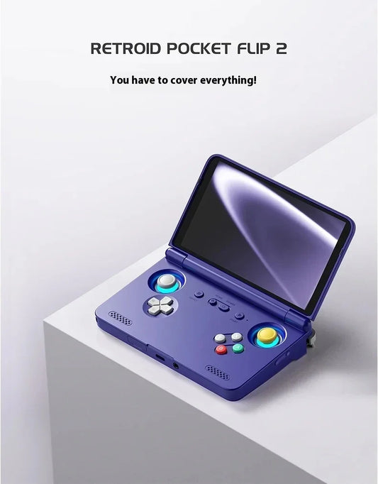 Retroid Pocket Flip 2 Retro Handheld Video Game Console 5.5''AMOLED Touch Screen PSP PS2 Android13
