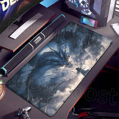 Dragon and Swordsman Gaming Desk Mat