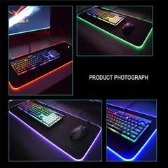Spider Man Mouse Pad Anime RGB LED Desk Mat