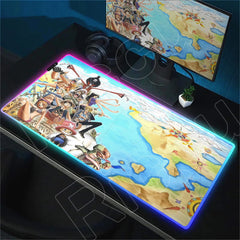 RGB Mouse Pad O-One-Piece LED Luminescence Mat