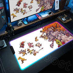 RGB Digimon Mouse Pad LED Desk Mat