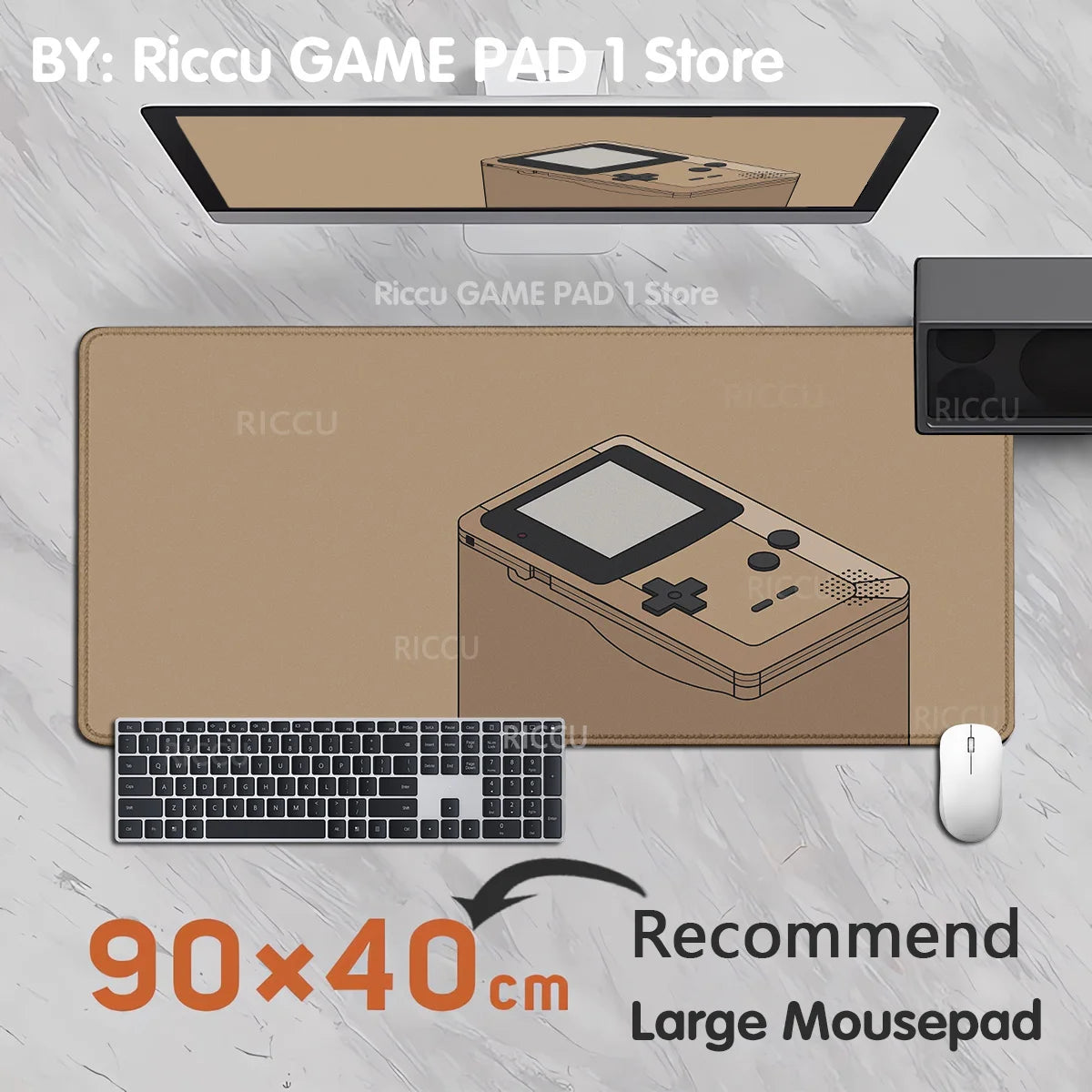 GameBoy Color Handheld Mause pad  E-Sports Desk Mat