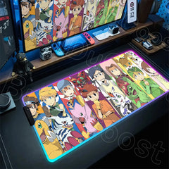 RGB Digimon Mouse Pad LED Desk Mat