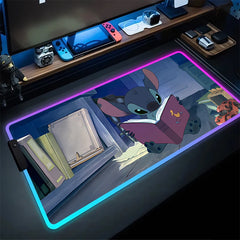RGB Stitch Luminous Mouse Pad PC Kawaii Anime