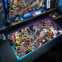 RGB Digimon Mouse Pad LED Desk Mat