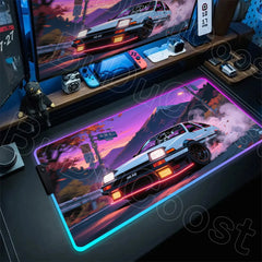 E-Sports Initial D AE86 Mousepad RGB Gamer Desk Mat