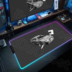 E-Sports Initial D AE86 Mousepad RGB Gamer Desk Mat