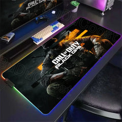 Call of D-Duty Black Ops 6 Black Ops 7  RGB LED Light Non-Slip E-sports Desk Mat