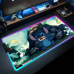 RGB Stitch Luminous Mouse Pad PC Kawaii Anime