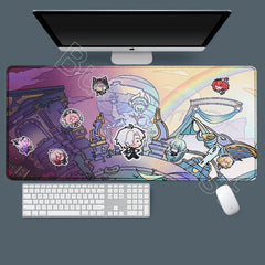 Honkai Star Rail Cyrene Castorice Lock Edge Mousepad Chrysos Heir Desk Mat