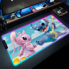 RGB Stitch Luminous Mouse Pad PC Kawaii Anime