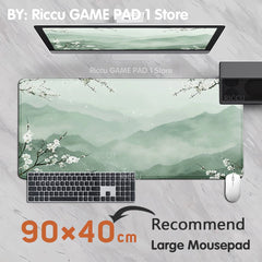Pink plum blossom Gaming landscape  Mouse Pad