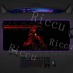 Iron Man RGB Mouse Pad Gaming LED Desk Mat