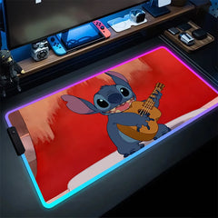 RGB Stitch Luminous Mouse Pad PC Kawaii Anime