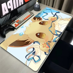 P-Pokemon Mouse Pad E-Eevee Evolutions Gamer Desk Mat