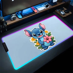 RGB Stitch Luminous Mouse Pad PC Kawaii Anime