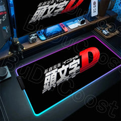 E-Sports Initial D AE86 Mousepad RGB Gamer Desk Mat