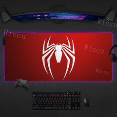 Spider Man Mouse Pad Anime RGB LED Desk Mat