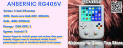 ANBERNIC RG406V Retro Video Games 4" IPS Multi-touch Screen Android 13  PSP PS2