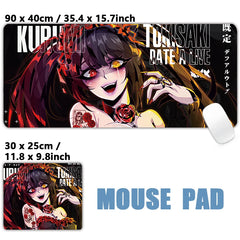 Sexy Anime Girls Succubus Albedo Ahegao Mousepad Desk Mat