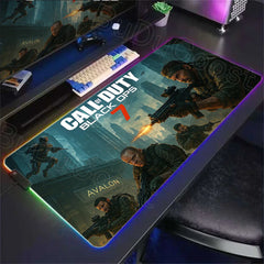 Call of D-Duty Black Ops 6 Black Ops 7  RGB LED Light Non-Slip E-sports Desk Mat