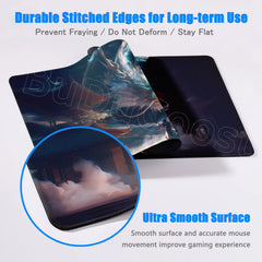 Dragon and Swordsman Gaming Desk Mat