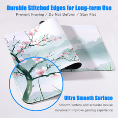 Pink plum blossom Gaming landscape  Mouse Pad