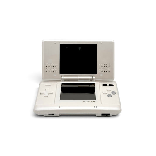 Mobile2fix limited edition off-white Nintendo DS Lite handheld console with dual screens and classic clamshell design
